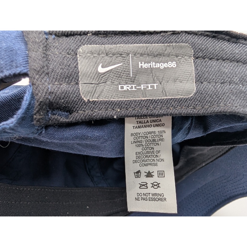 Nike Heritage86 USA Soccer Hat Mens Navy Blue Dri-FIT Campus Cap 86188 - Picture 5 of 7